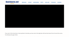 Desktop Screenshot of boatshares.net