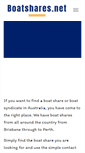Mobile Screenshot of boatshares.net