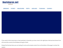 Tablet Screenshot of boatshares.net